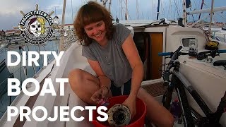 Dirty Boat Projects: greasy winches, dirty...