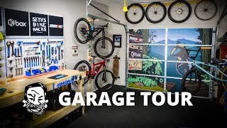 Home Bike Shop Update - Garage door art!