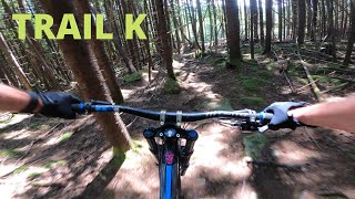 Trail K at Snowshoe Bike Park [Full Trail 4K]