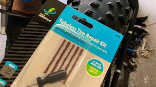 How to plug a hole in your tubeless fat tire