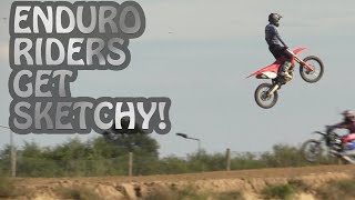 ENDURO RIDERS GET SKETCHY ON MX!!!