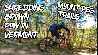 Brown Pow in Vermont | Mt. Peg trails