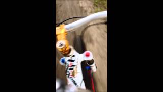 ALain going downhill to Devon Voyageur Park