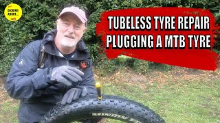Tubeless Tyre / Tire Repair | Plugging a MTB...