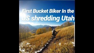 First bucket biker in the USA shredding some...