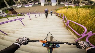 URBAN DOWNHILL MTB Street Tour AUE, GERMANY -...