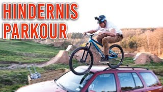 HINDERNIS PARKOUR CHALLENGE mit Tim - MTB...