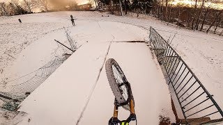 MTB im Schnee!