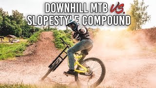 DOWNHILL MOUNTAIN BIKE VS. SLOPESTYLE COMPOUND