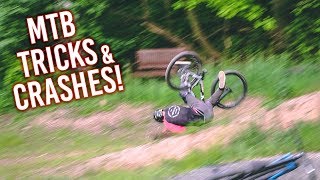 MTB FREERIDE TRICKS und HARTE CRASHES!
