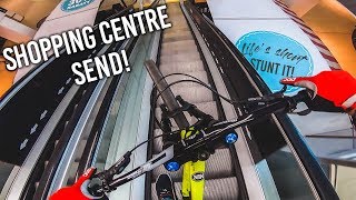 RIDING BIKES in a SHOPPING CENTRE - MTB SHOW...