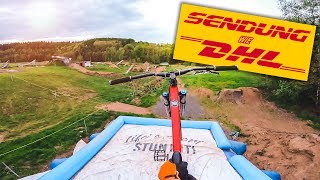 TRICKS SENDEN (wie DHL) auf meiner MTB Strecke!