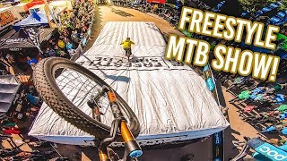 RIDING A FREESTYLE MTB SHOW at a HUGE BIKE...