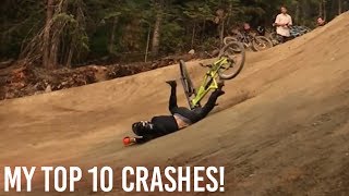 My Top 10 MTB Crashes!
