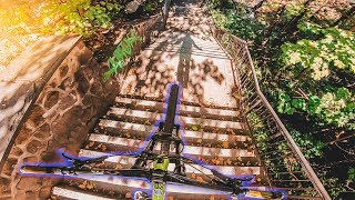 DOWNHILL MTB STAIRGAP & FLIP COMBO | Ride...