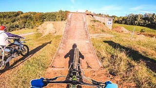 RIDING a MOTOCROSS KICKER on a MOUNTAIN BIKE |...
