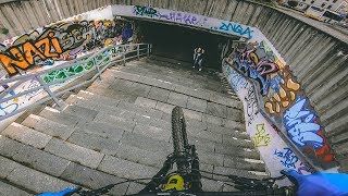 DOWNHILL MTB STREET TOUR IN Zwickau, GERMANY -...