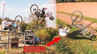 BACKFLIP CRASH - Die MTB MINI KICKER RAMPE ist...