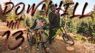 DOWNHILL FAHREN mit 13 JÄHRIGEM Toby Meek - ...