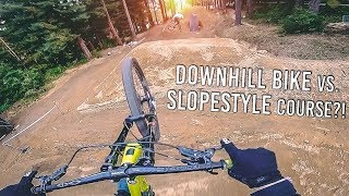 DOWNHILL BIKES VS. CRANKWORX SLOPESTYLE...