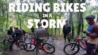 RIDING BIKES IN A STORM | WYLLIE BIKEPARK