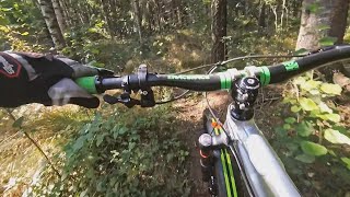 blasting downhill & climb steep terrain