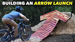 Building a Wooden MTB Jump shaped like a Big...