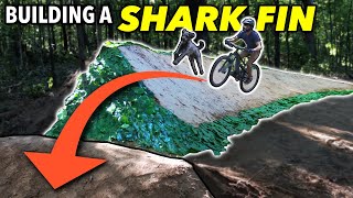 Building a green Shark-fin Jump and Riding it...