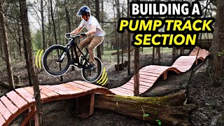Building an INSANE Pump Track in our Woods! //...