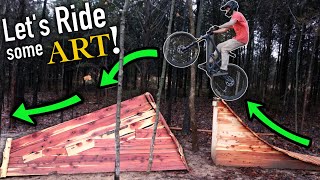 Turning our Backyard Bike Jump into ART!