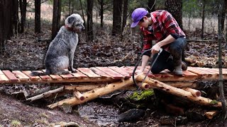 Building a Wooden Arch Bridge only using Hand...