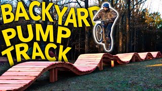 Building A Wooden Pump Track In Our Backyard Part 2 Video Trailforks