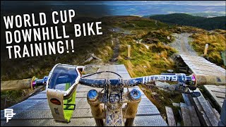 DOWNHILL BIKE TRAINING FOR MY FIRST WORLD CUP...