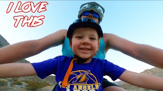 I love these rides - Mountain Biking with my 5...