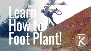 How to foot plant on a mountain bike | skills...