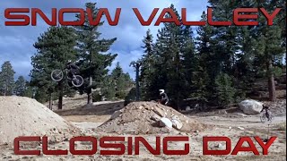 Closing Day at Snow Valley Bike Park, Last...
