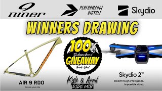 100k Subscriber Giveaway Winners Drawing