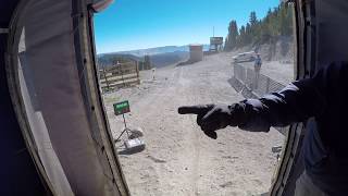 Racing down Mammoth Mountain at National...
