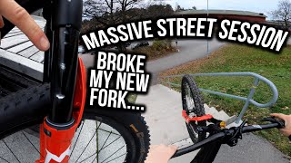 MASSIVE STREET SESSION! Destroyed my new fork...