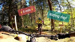 Girls on the bikes - visiting a new trail...