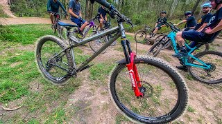 Riding a Homemade Enduro Hardtail...