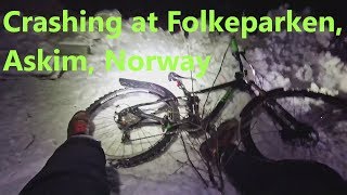 10.01.2019 Crashing at Folkeparken, Askim