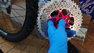 Chewed up Hope Pro4 hub alloy