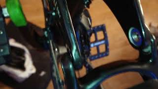 Twisted seatstay with wheel  without wheel