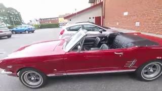 Red Ford mustang convertible go pro 4 session