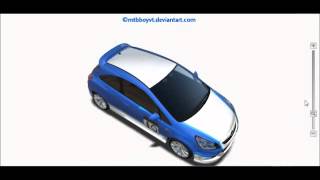 opel corsa blue livery design ACR