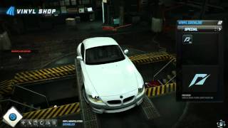 nfs world bmw z4 santa claus vinyl