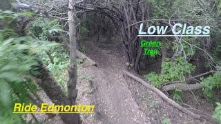 Riding Low Class MTB Trail - Edmonton River Valley