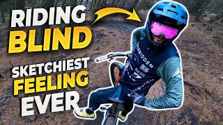 RIDING COMPLETELY BLIND!!! (PLENTY OF CRASHES)
