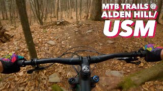 Checking out the MTB Trails at Alden Hill/USM...